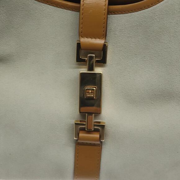 GUCCI Jackie Hand Bag Suede White Gold 002 002 - Picture 15 of 16